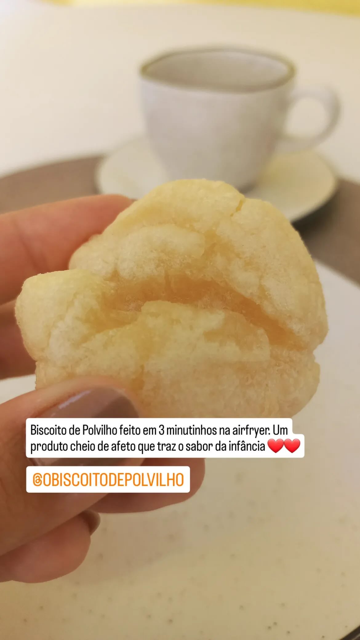 Close do biscoito